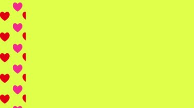 Kalp işareti arkaplan canlandırma hareketi grafikleri