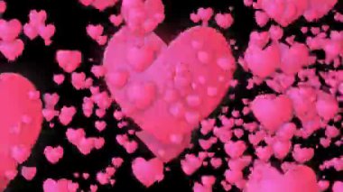 Kalp işareti parçacık canlandırma grafikleri