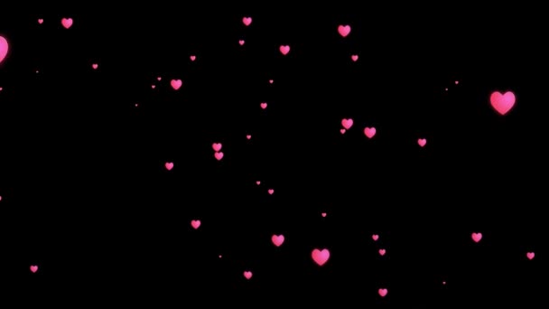 Corazón Marca Fondo Animación Movimiento Gráficos — Vídeos de Stock