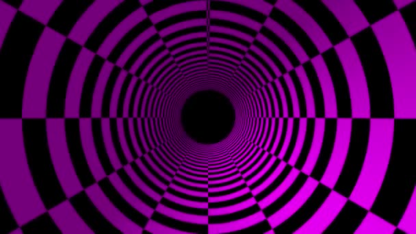Tunnel Patroon Voorschot Animatie Beweging Graphics — Stockvideo
