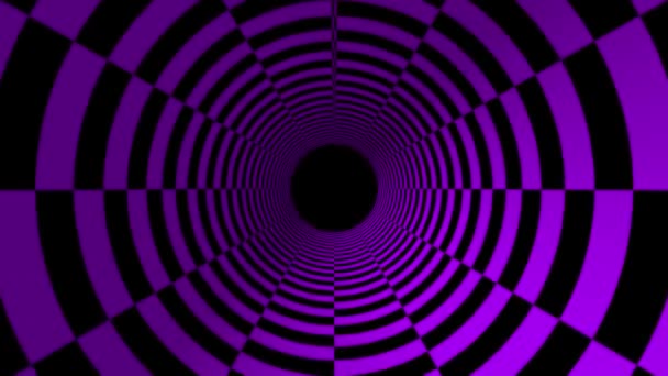 Tunnel Grafica Movimento Avanzamento Modello Animazione — Video Stock