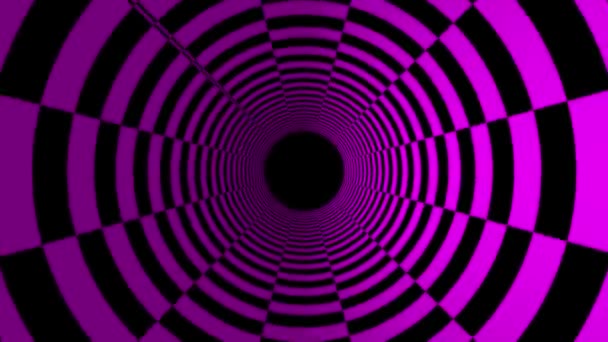 Tunnel Grafica Movimento Avanzamento Modello Animazione — Video Stock