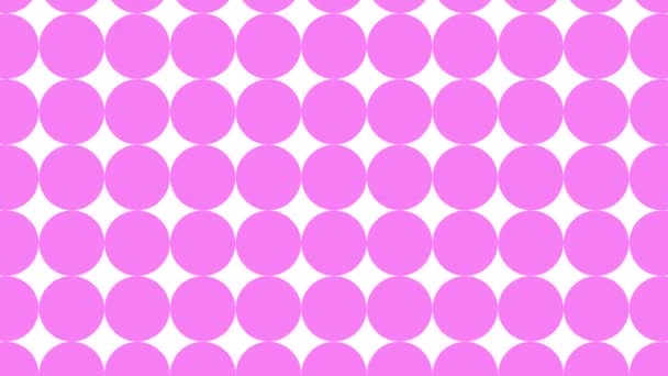 Polka Dot Bakgrund Rörelse Grafik — Stockvideo