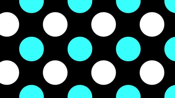 Polka Dot Bakgrund Rörelse Grafik — Stockvideo