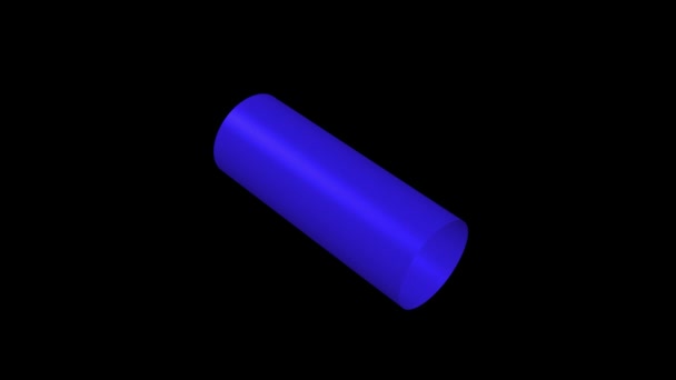 Cylinder Animation Rörelse Grafik — Stockvideo