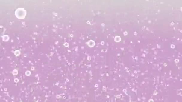 气泡碳化背景粒子运动图形 — 图库视频影像