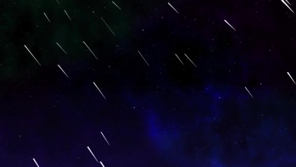 Meteor Universo Animación Partículas Gráficos Movimiento — Vídeo de stock