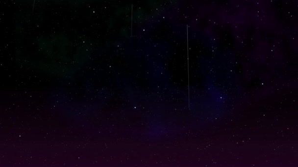 Meteor Universo Animación Partículas Gráficos Movimiento — Vídeos de Stock
