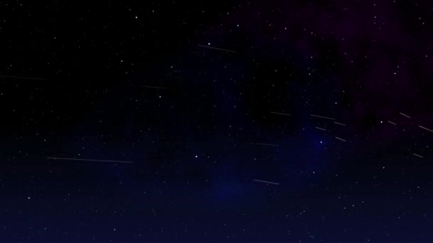 Meteoro Universo Animação Partículas Motion Graphics — Vídeo de Stock