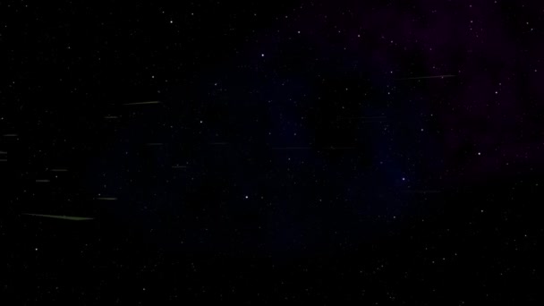 Meteoro Universo Animação Partículas Motion Graphics — Vídeo de Stock
