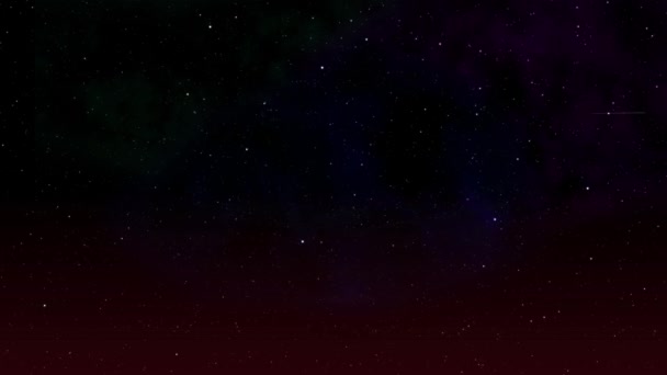 Метеор Универс Анимационная Графика Движения Частиц — стоковое видео