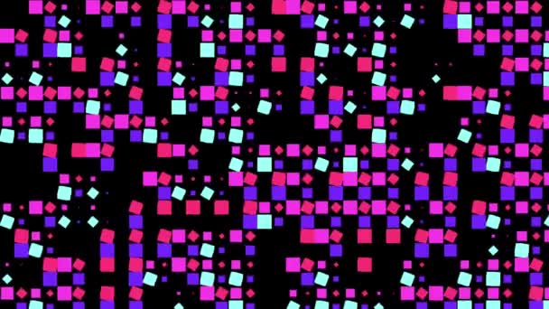 Mosaico Fondo Animación Gráficos Movimiento — Vídeo de stock