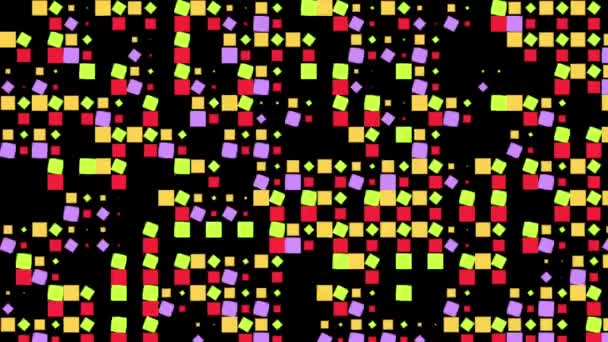 Mosaico Fondo Animación Gráficos Movimiento — Vídeos de Stock