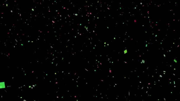 Confetti Deeltjes Achtergrond Beweging Graphics — Stockvideo