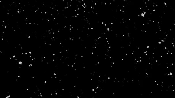Confetti Partiklar Bakgrund Rörelse Grafik — Stockvideo