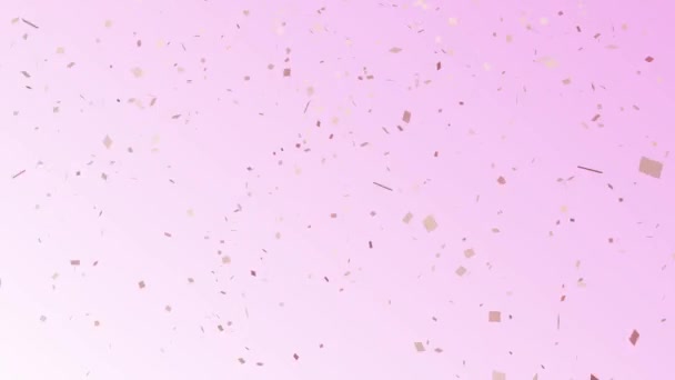 Confetti Partículas Fondo Gráficos Movimiento — Vídeo de stock