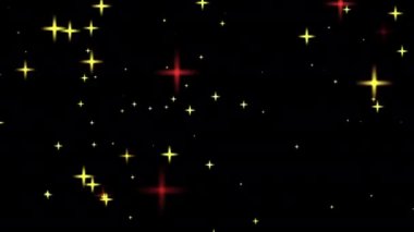 Parlak siyah arkaplan parçacık döngüsü canlandırması