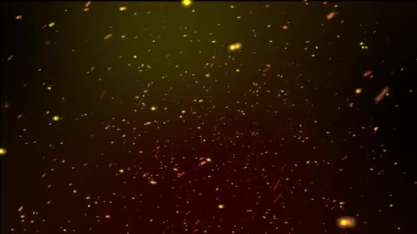 Sparks Noir Fond Particule Boucle Animation — Video