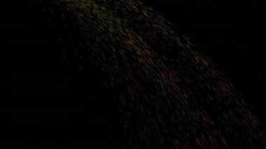 Kıvılcım siyah arkaplan parçacık döngüsü canlandırması