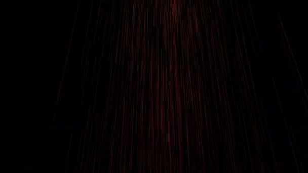 Vonk Zwarte Achtergrond Deeltjeslus Animatie — Stockvideo