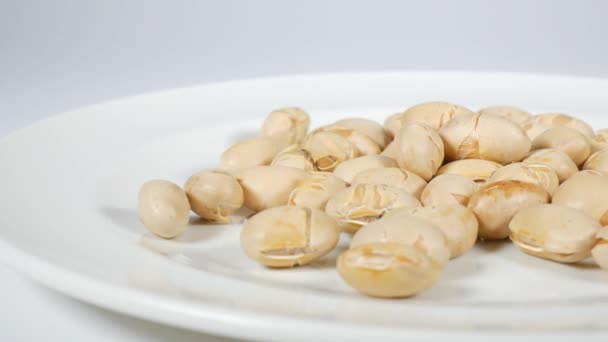 Roasted Soybeans Close Video Clip — Stock Video