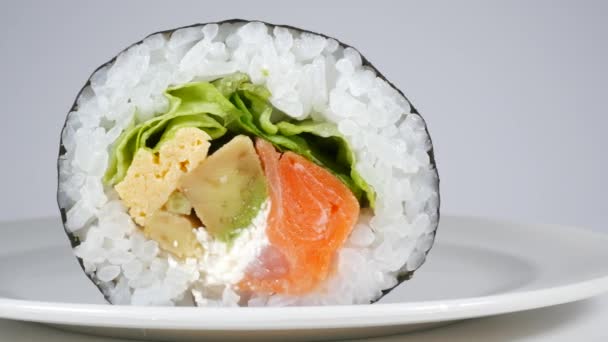 Rouleaux Avocat Sushi Saumon — Video