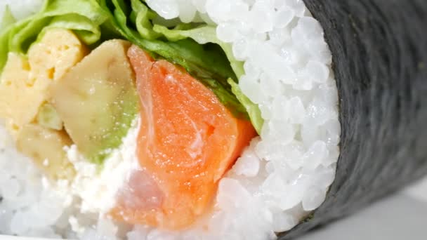 Rouleaux Avocat Sushi Saumon — Video