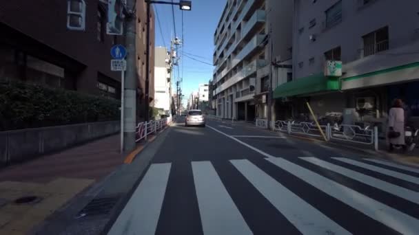 Tokyo Winter Cycling Video Clip — Stock Video