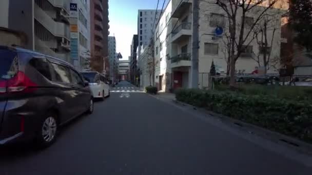 Tokio Zima Kolarstwo Wideo Klip — Wideo stockowe