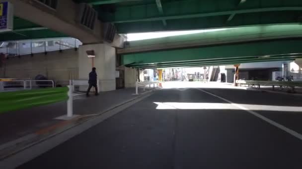 Tokyo Zimní Cyklistika Videoklip — Stock video
