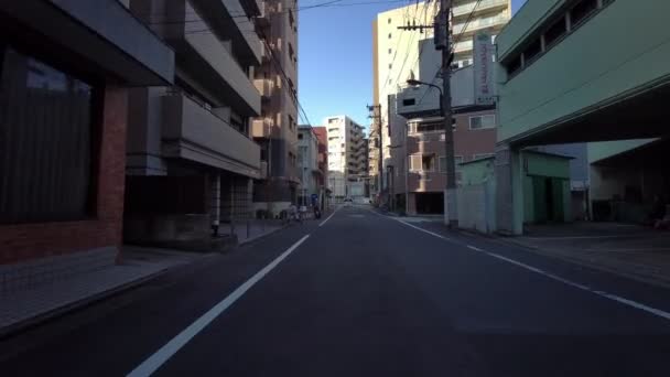 Tokyo Winter Cycling Video Clip — Stockvideo