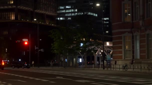 Otemachi Japan Tokyo Night View — Stock Video