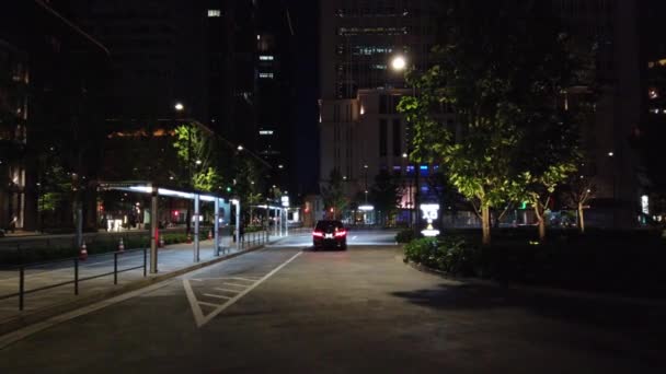 Otemachi Japonsku Tokio Noční Pohled — Stock video