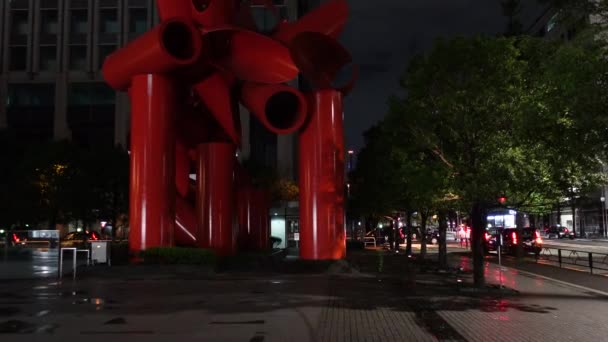 Otemachi Japão Tóquio Vista Noturna — Vídeo de Stock