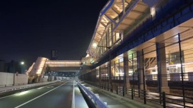 Tokyo Takanawa kapısı gece görüşü 2021 Mayıs