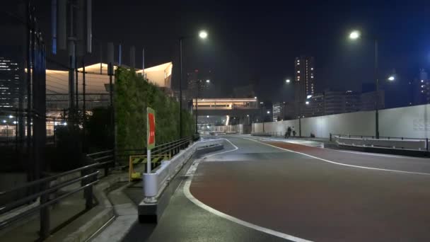 東京高輪ゲートウェイ夜景2021年5月 — ストック動画