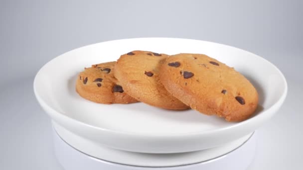 Biscotti Cioccolato Breve Video Clip — Video Stock