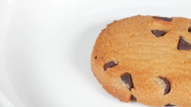 Galletas Con Chips Chocolate Corto Video Clip — Vídeos de Stock