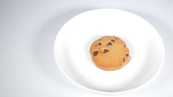 Печиво Шоколадними Чіпсами Короткий Відеокліп — стокове відео