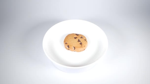 Galletas Con Chips Chocolate Corto Video Clip — Vídeo de stock