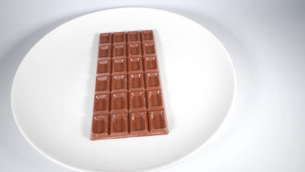 Melkchocolade Korte Videoclip — Stockvideo