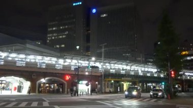 Tokyo Hibiya Yurakucho Gece Manzarası 2021 Haziran