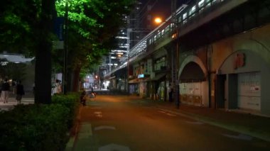Tokyo Hibiya Yurakucho Gece Manzarası 2021 Haziran