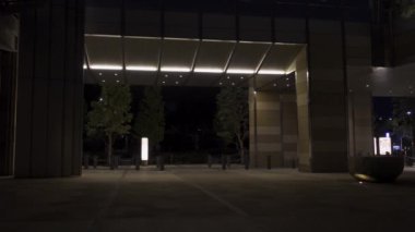 Tokyo şehir merkezi Hibiya, Japon Gece Manzarası 