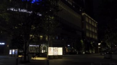 Tokyo şehir merkezi Hibiya, Japon Gece Manzarası 