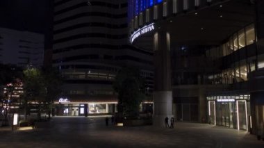 Tokyo şehir merkezi Hibiya, Japon Gece Manzarası 