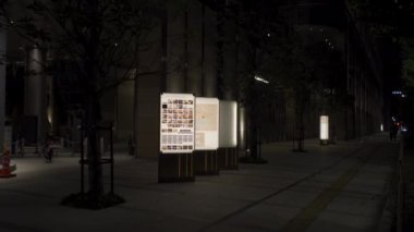 Tokyo şehir merkezi Hibiya, Japon Gece Manzarası 