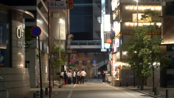 Tokio Hibiya Yurakucho Vista Nocturna 2021Jun — Vídeo de stock
