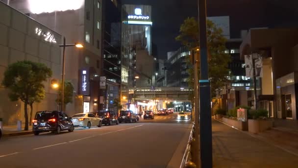 Tokio Hibiya Yurakucho Nachtsicht 2021Juni — Stockvideo