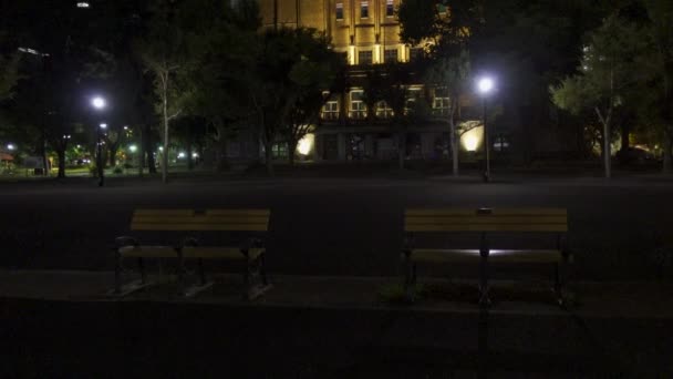 Hibiya Park Japan Night View — Stock Video